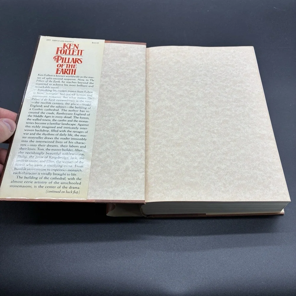 The Pillars of the Earth Ken Follett 1st Edition 1st Print HC‎ DJ 1989